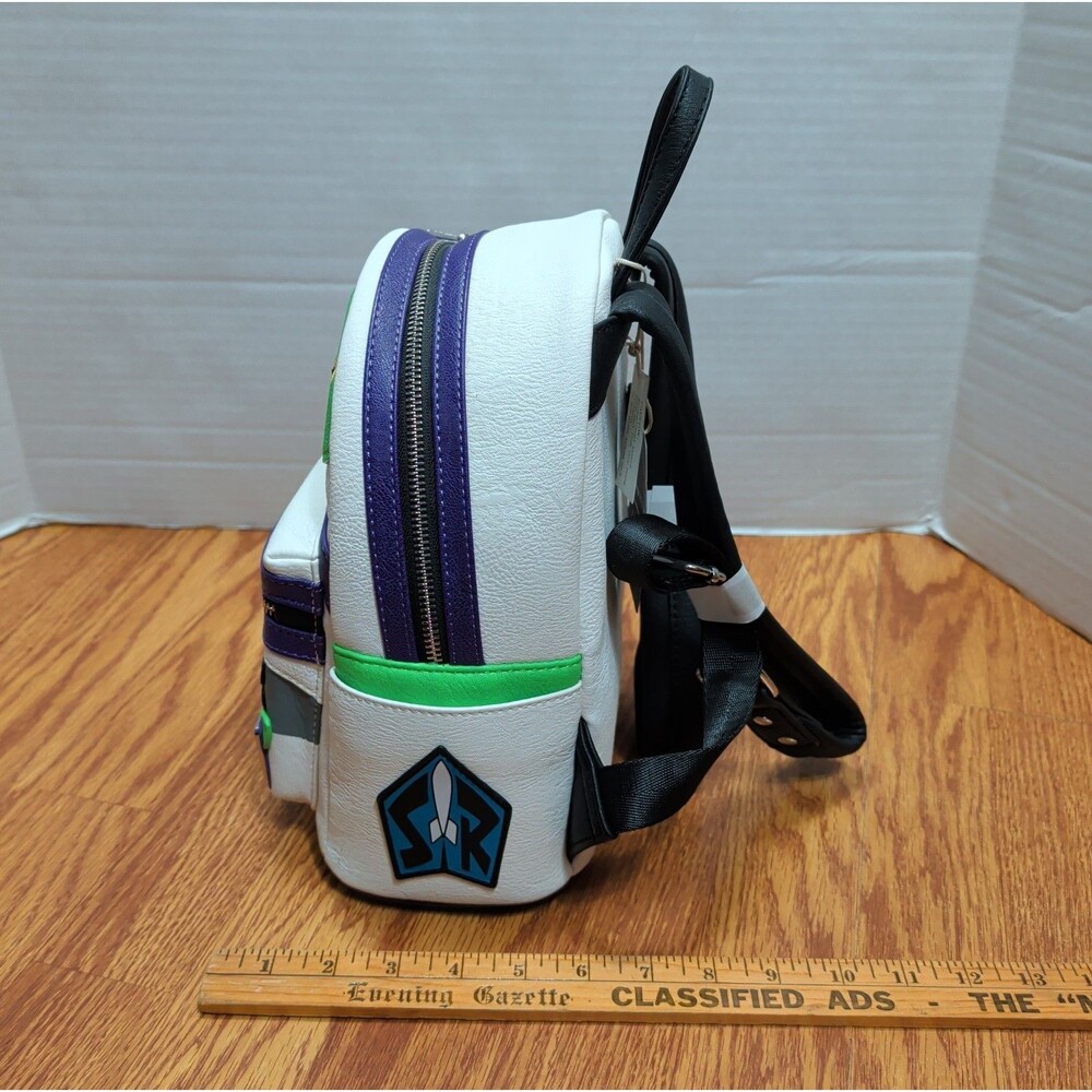 Pixar Disney Buzz Lightyear Loungefly Backpack Toy Story NWT Space Ranger Woody - Picture 6 of 16